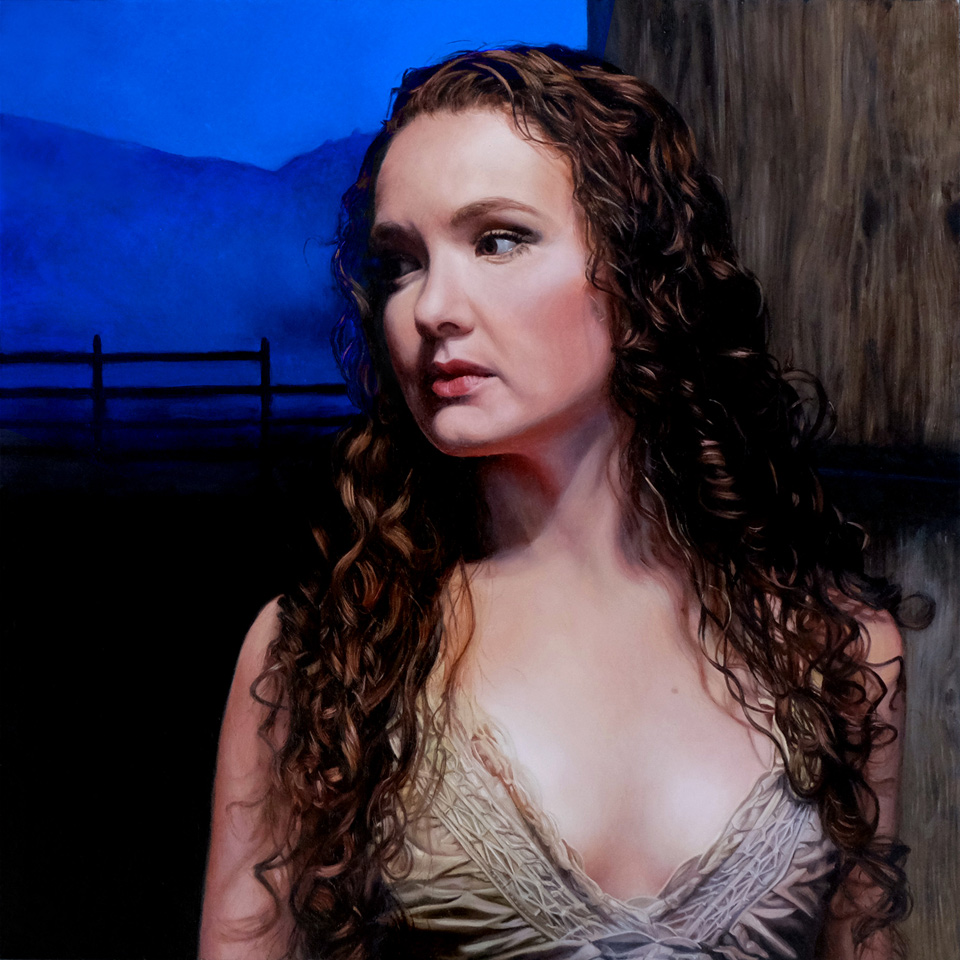 Portrait oil painting Rebecca Luncan