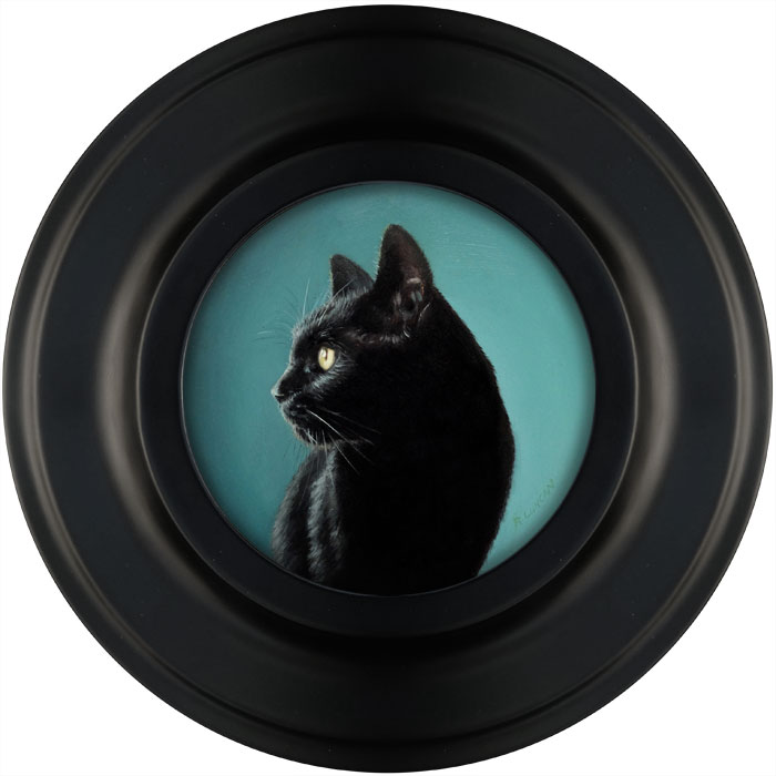 Black cat hot sale portrait