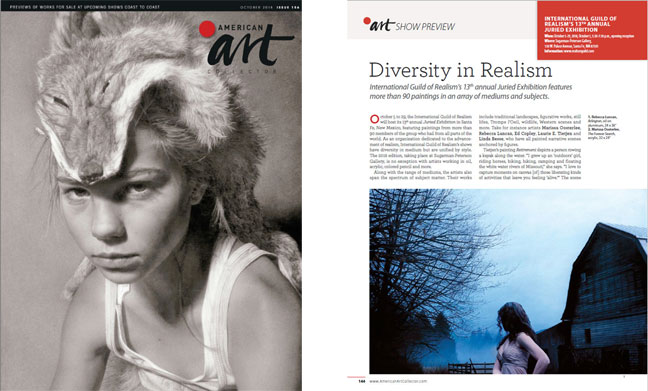 October 2018 American Art Collector Magazine Diversity in Realism