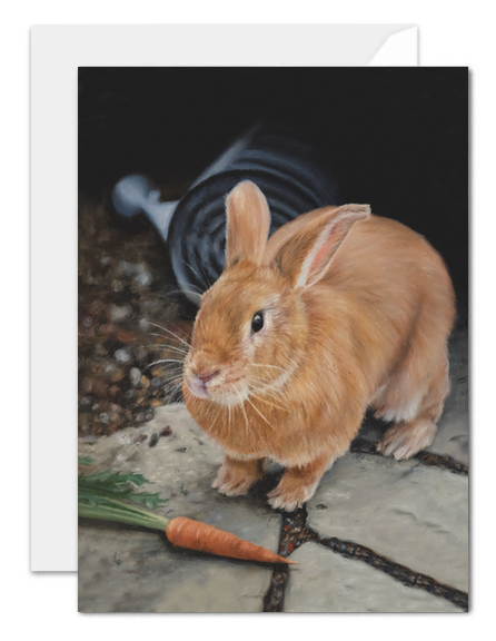 Charlie as Peter rabbit card