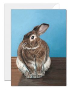 rabbit greeting card