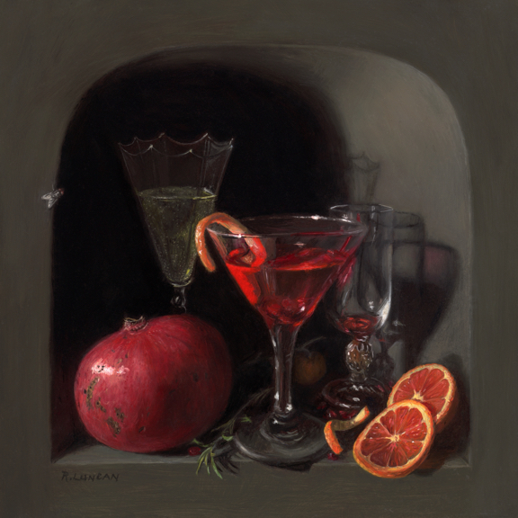 Cheers! still life painting in the dutch still life tradidion by Rebecca Luncan