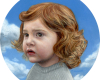 Miniature oil paitning , childs portrait by Rebecca Luncan